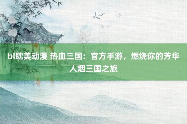 bl耽美动漫 热血三国：官方手游，燃烧你的芳华人烟三国之旅