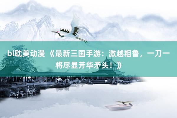 bl耽美动漫 《最新三国手游：激越粗鲁，一刀一将尽显芳华矛头！》