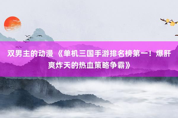 双男主的动漫 《单机三国手游排名榜第一！爆肝爽炸天的热血策略争霸》