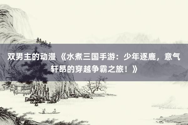 双男主的动漫 《水煮三国手游：少年逐鹿，意气轩昂的穿越争霸之旅！》