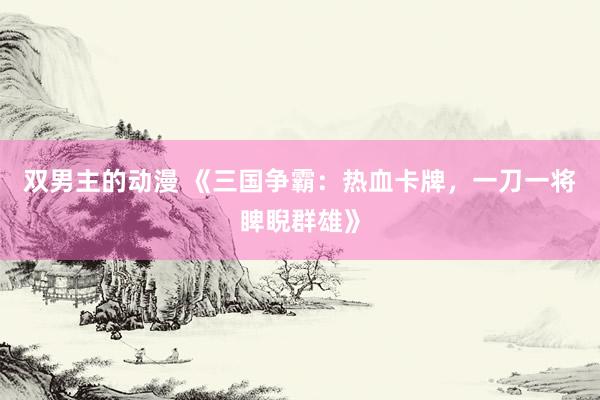 双男主的动漫 《三国争霸：热血卡牌，一刀一将睥睨群雄》